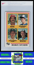 Load image into Gallery viewer, 1978 Topps #708 Rookie Catchers - Bo Diaz / Dale Murphy / Lance Parrish / Ernie Whitt RC VG+