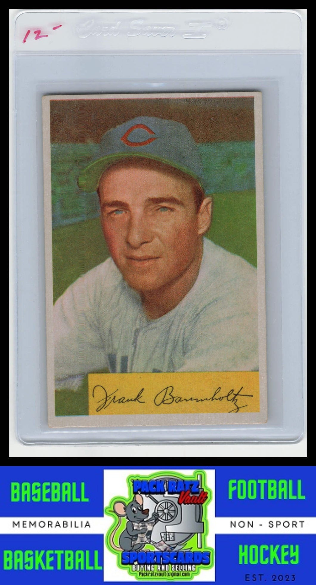 1954 Bowman #221 Frank Baumholtz VG+