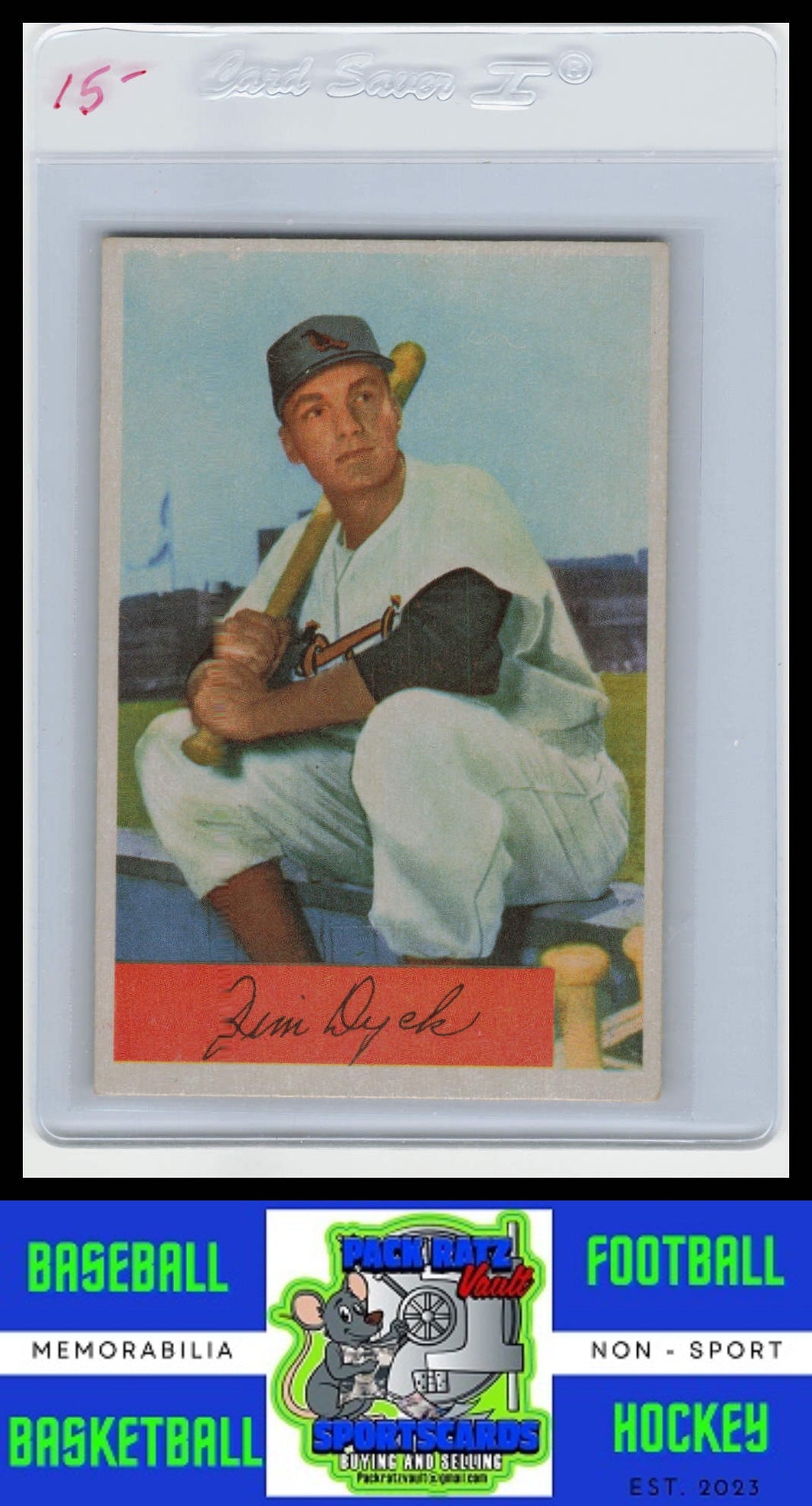 1954 Bowman #85b Jim Dyck VG+