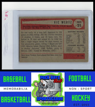 Load image into Gallery viewer, 1954 Bowman #21 Vic Wertz VG+