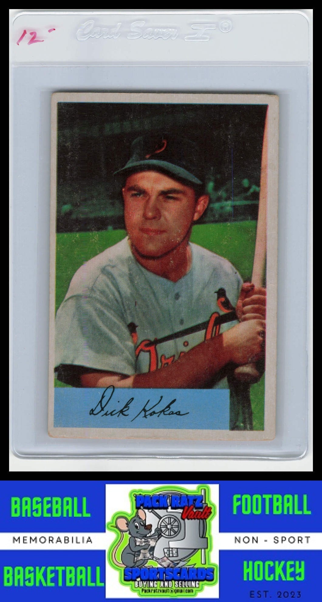 1954 Bowman #37 Dick Kokos VG+