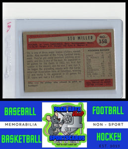 1954 Bowman #158 Stu Miller VG+