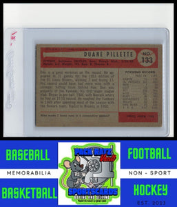 1954 Bowman #133 Duane Pillette VG+