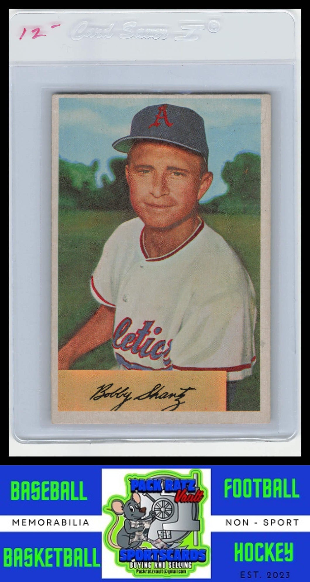 1954 Bowman #19 Bobby Shantz VG+