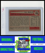 Load image into Gallery viewer, 1954 Bowman #105a Sal Maglie Trivia answer is 8 (Red Sox HRs in 1952) VG+