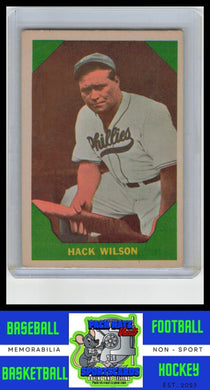 1960 Fleer Baseball Greats #48 Hack Wilson VG+