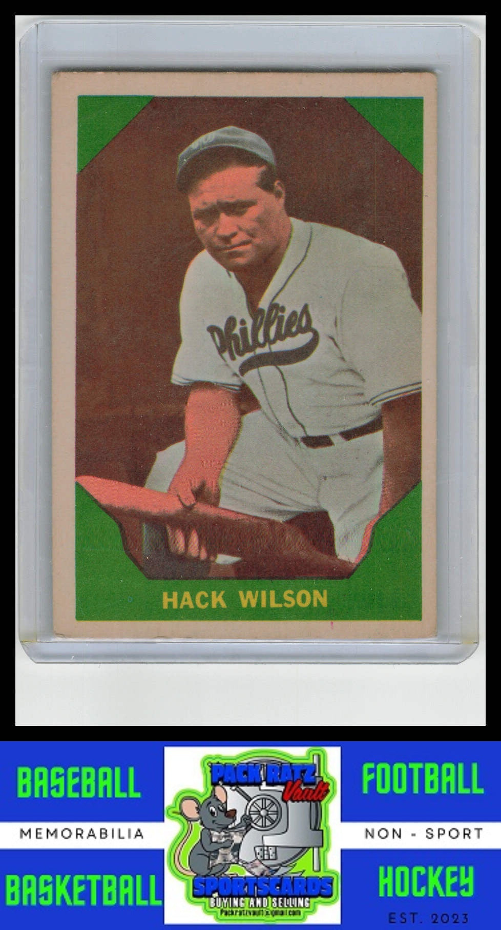 1960 Fleer Baseball Greats #48 Hack Wilson VG+