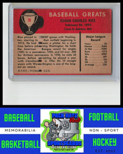 1961 Fleer Baseball Greats #70 Sam Rice VG+