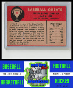 1961 Fleer Baseball Greats #55 Ernie Lombardi VG+