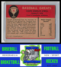 Load image into Gallery viewer, 1961 Fleer Baseball Greats #76 Joe Sewell VG+