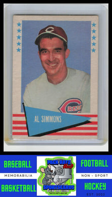 1961 Fleer Baseball Greats #77 Al Simmons VG+