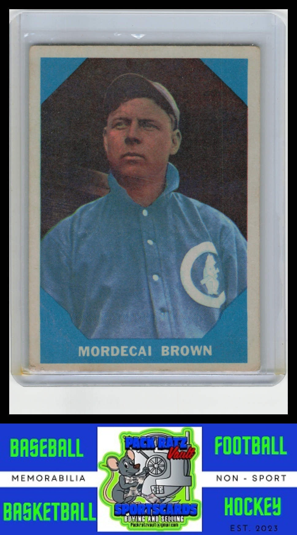 1960 Fleer Baseball Greats #9 Mordecai Brown VG+