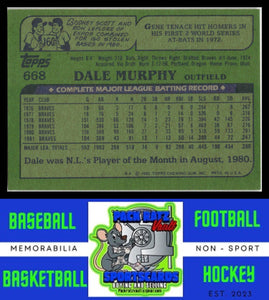 1982 Topps #668 Dale Murphy NM/M