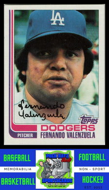 1982 Topps #510 Fernando Valenzuela Blackless NM/M