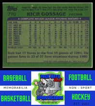 Load image into Gallery viewer, 1982 Topps #770 Rich Gossage NM/M