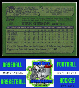 1982 Topps #105 Kirk Gibson NM/M