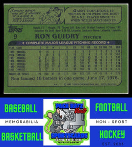 1982 Topps #9 Ron Guidry NM/M