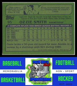 1982 Topps #95 Ozzie Smith Blackless NM/M