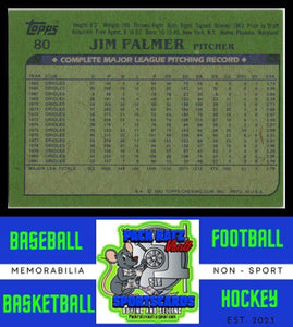 1982 Topps #80 Jim Palmer NM/M