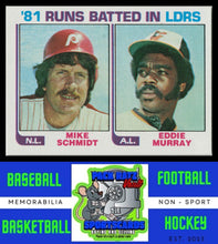 Load image into Gallery viewer, 1982 Topps #163 &#39;81 Runs Batted In Leaders (Mike Schmidt / Eddie Murray) LL NM/M