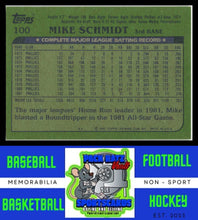 Load image into Gallery viewer, 1982 Topps #100 Mike Schmidt NM/M