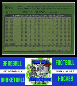 1982 Topps #780 Pete Rose NM/M