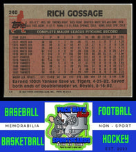 Load image into Gallery viewer, 1983 Topps #240 Rich Gossage NM/M