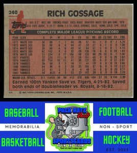 1983 Topps #240 Rich Gossage NM/M