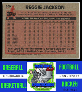 1983 Topps #500 Reggie Jackson NM/M