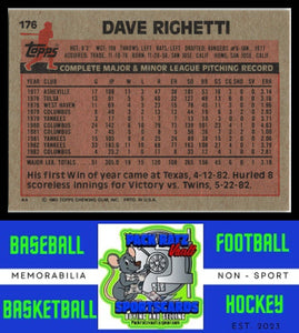 1983 Topps #176 Dave Righetti NM/M