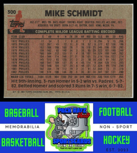 1983 Topps #300 Mike Schmidt NM/M