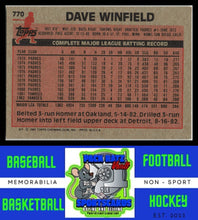 Load image into Gallery viewer, 1983 Topps #770 Dave Winfield NM/M