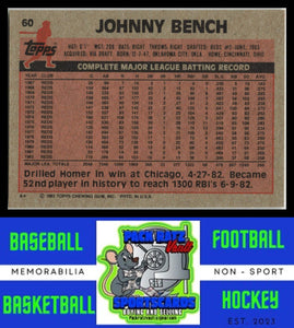 1983 Topps #60 Johnny Bench NM/M