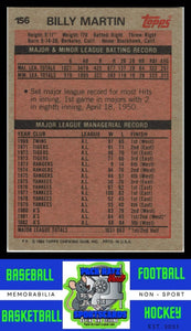 1983 Topps #156 Billy Martin NM/M