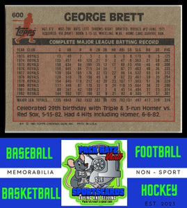 1983 Topps #600 George Brett NM/M