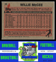 Load image into Gallery viewer, 1983 Topps #49 Willie McGee NM/M