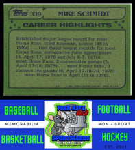 Load image into Gallery viewer, 1982 Topps #339 Mike Schmidt NM/M