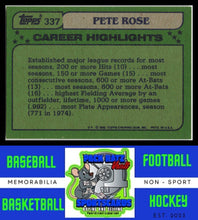 Load image into Gallery viewer, 1982 Topps #337 Pete Rose NM/M