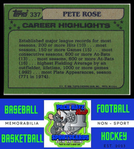 1982 Topps #337 Pete Rose NM/M