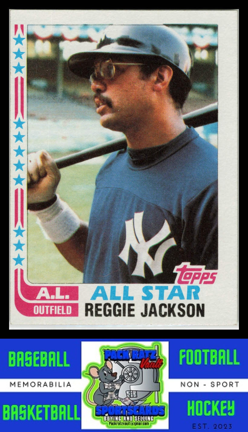 1982 Topps #551 Reggie Jackson Blackless NM/M