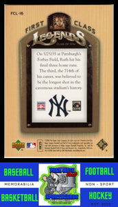 2006 Upper Deck #FCL-16 Babe Ruth First Class Legends Gold NM/M