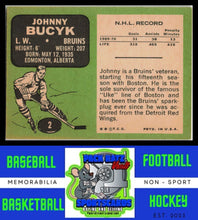 Load image into Gallery viewer, 1970 Topps #2 Johnny Bucyk VG