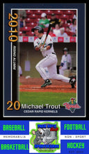 Load image into Gallery viewer, 2010 Cedar Rapids Kernels Rising Alumni Mike Trout #1 Michael Trout NM/M 