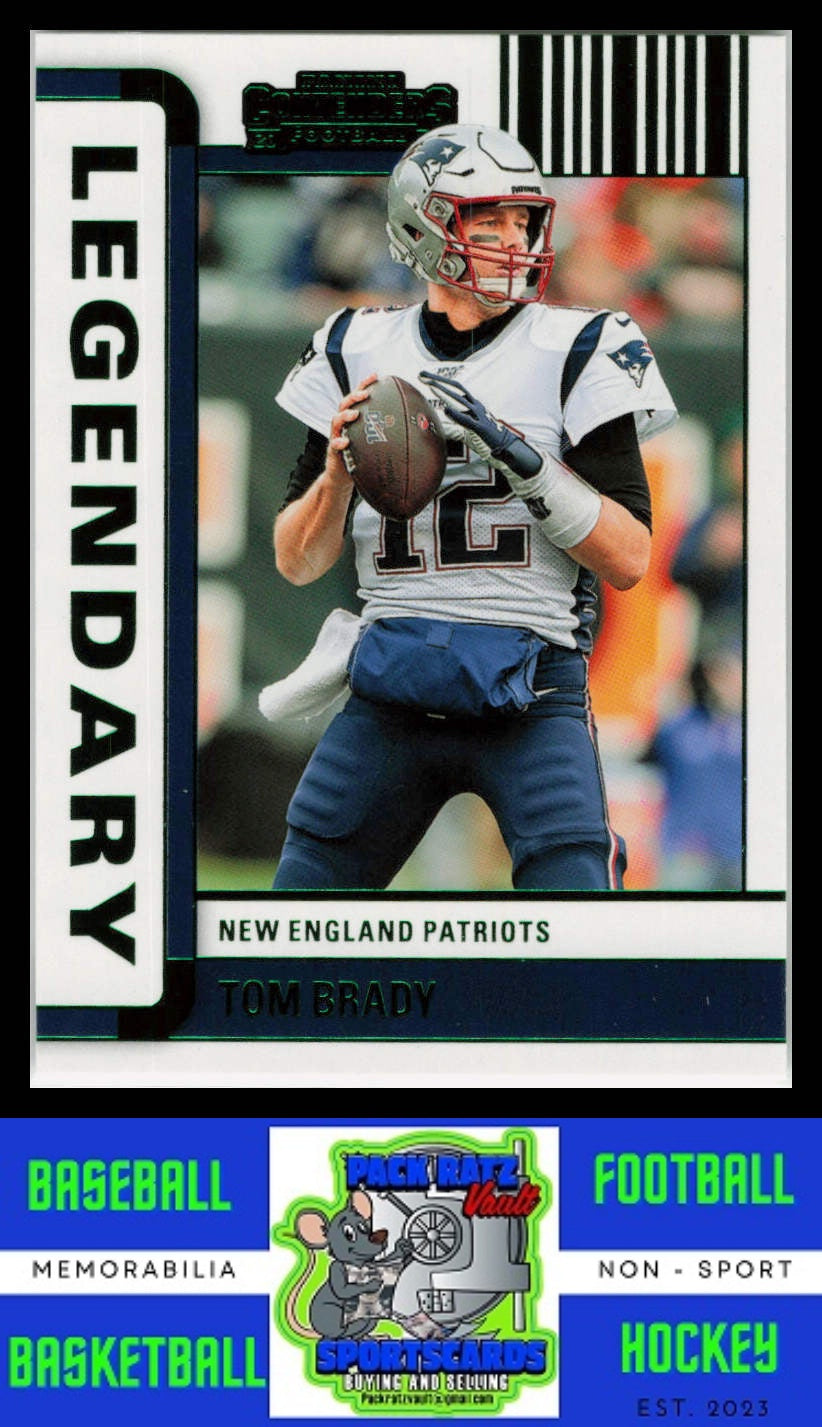 2022 Panini Contenders #LGD-TBR Tom Brady Legendary Contenders Emerald NM/M 