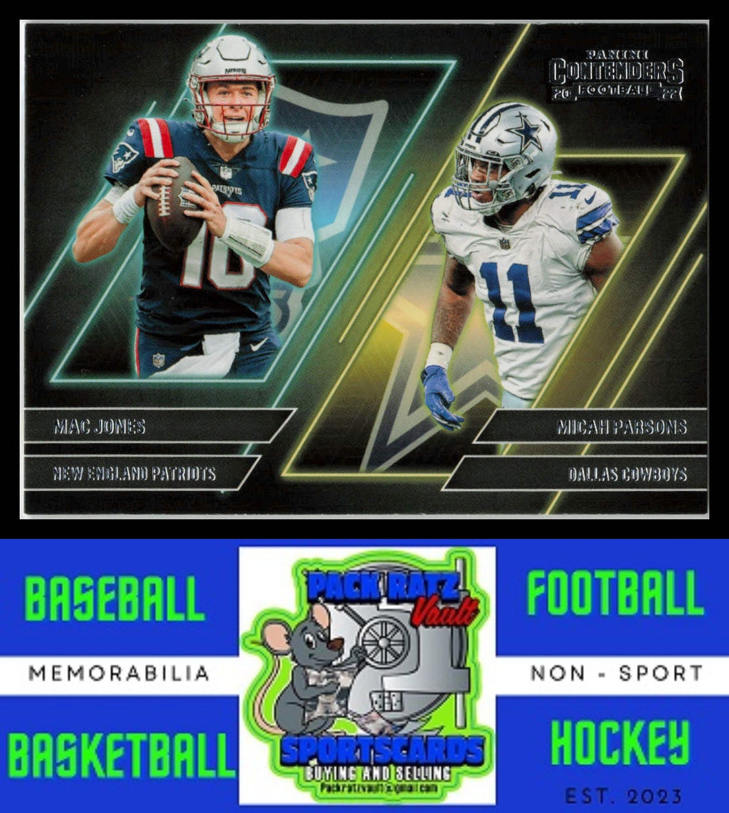 2022 Panini Contenders #CS-JP Mac Jones / Micah Parsons Contenders Series NM/M 