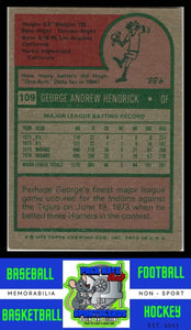 1975 Topps #109 George Hendrick VG