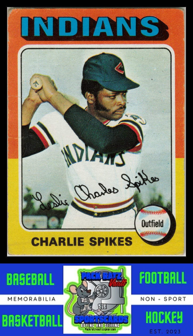 1975 Topps #135 Charlie Spikes VG