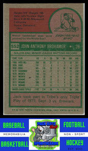 1975 Topps #552 Jack Brohamer VG