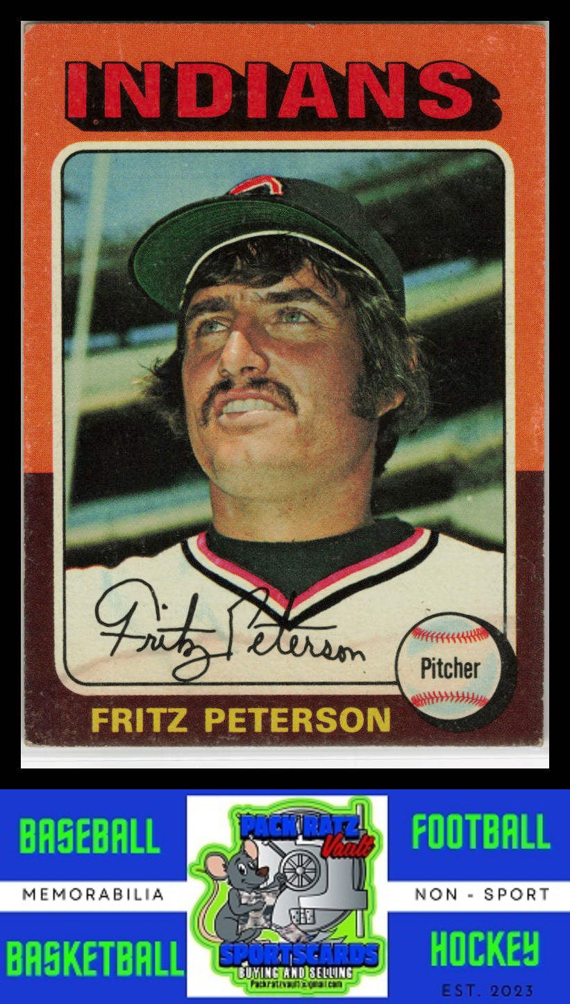 1975 Topps #62 Fritz Peterson VG