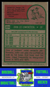 1975 Topps #424 John Lowenstein VG